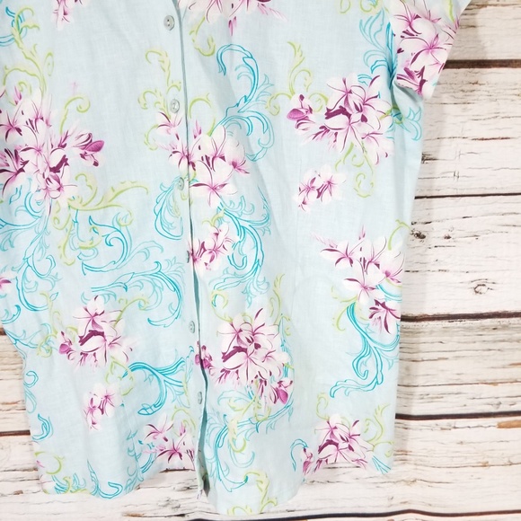 Tommy Bahama Stretch Floral Shirt. Small - Picture 7 of 8